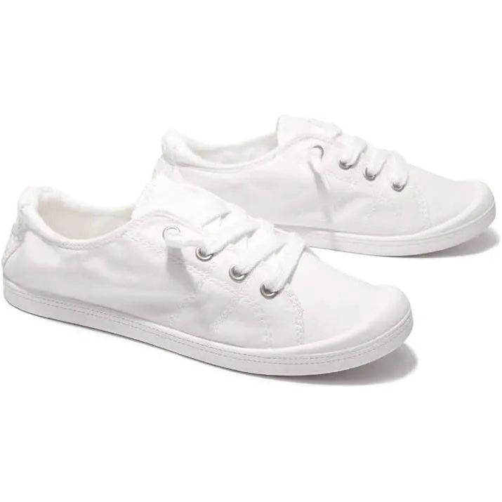 Women's Size 10 | Slip On Canvas Low Casual Walking Classic Comfort Sneakers Unbranded