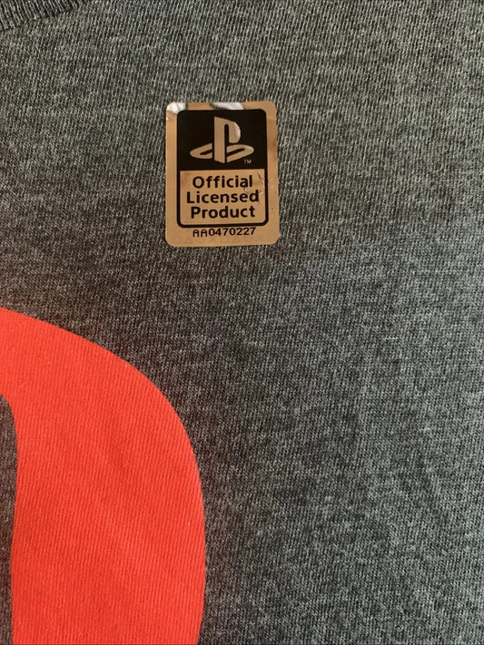 NEW Playstation Size S PlayStation Logo Gray Sony Vintage Japanese Kanji T-Shirt PlayStation