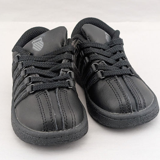 K-Swiss Size 4 Classic VN Low 23343-003-M Black/Black Infant Shoe Toddler Baby K-Swiss