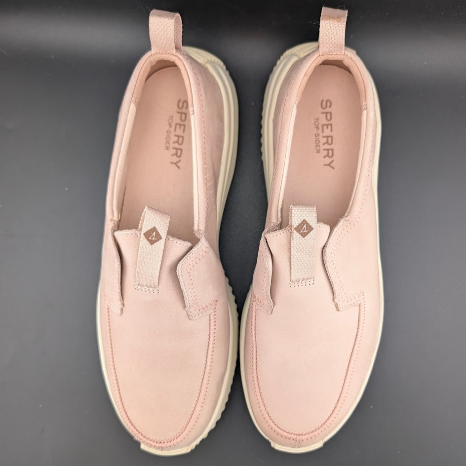 Sperry Women's Size 11M Leather Boat Runner ~ Slip-On Comfort Sneaker~Blush Pink SPERRY