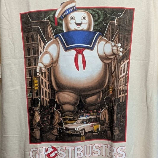 GhostBusters T-Shirt Size XL Off White Movie Shirt NWT Hybrid Clothing Hybrid