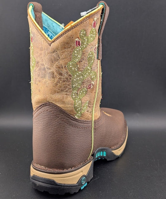 Corral Hydro Resist Safety Square Toe Western Work Boots Cactus Women's 6.5 Corral Boots