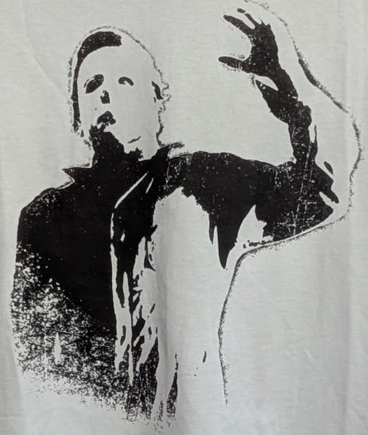 John Carpenter's HALLOWEEN Michael Myers T-Shirt, White, Size M Halloween