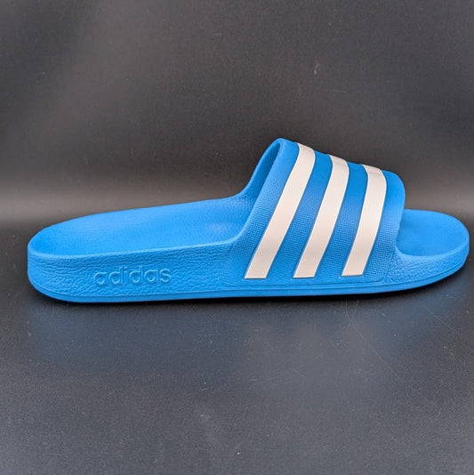 Adidas FY8047 Solar Blue Adilette Aqua Slide Sandals NWT **FREE SHIPPING adidas