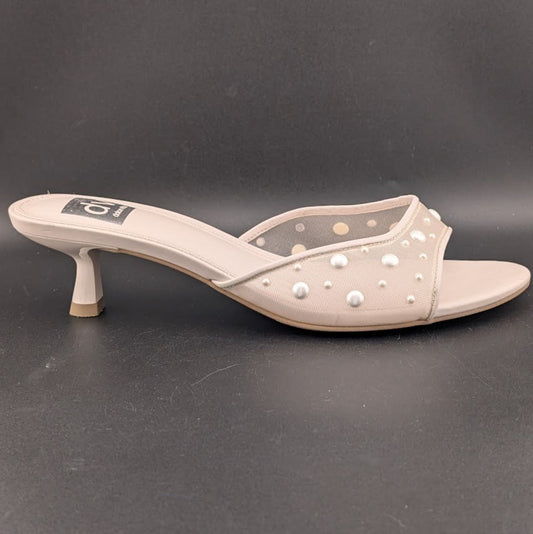 DV by Dolce Vita Size 9 Dorthey Pearl Slides Women's Dress Sandal Dolce Vita