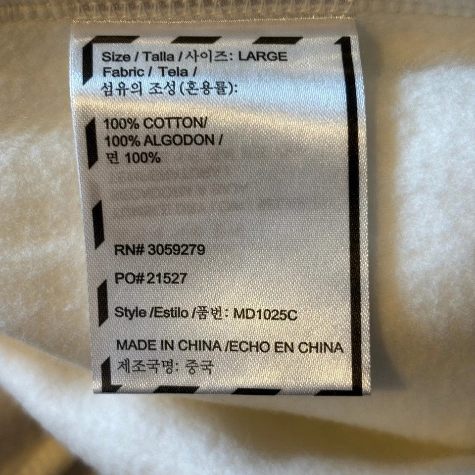 White Juice WRLD Vlone Hoodie with Front Pocket Size Small Juice WRLD + Vlone