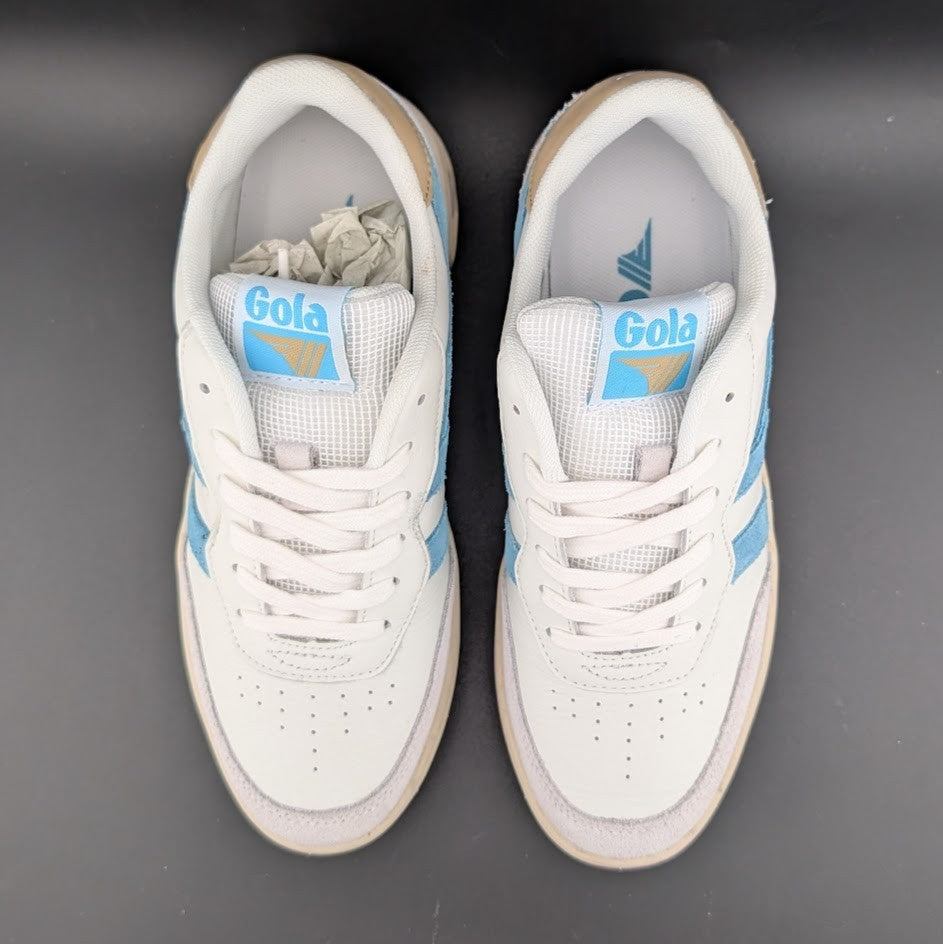 Gola Women's Size 6 'Topspin' White Calf & Suede Lifestyle Sneakers CLB399 Gola