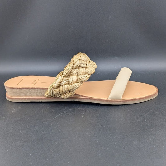 NEW DOLCE VITA Women's Size 9 Natural Raffia Slide/Sandals Dolce Vita