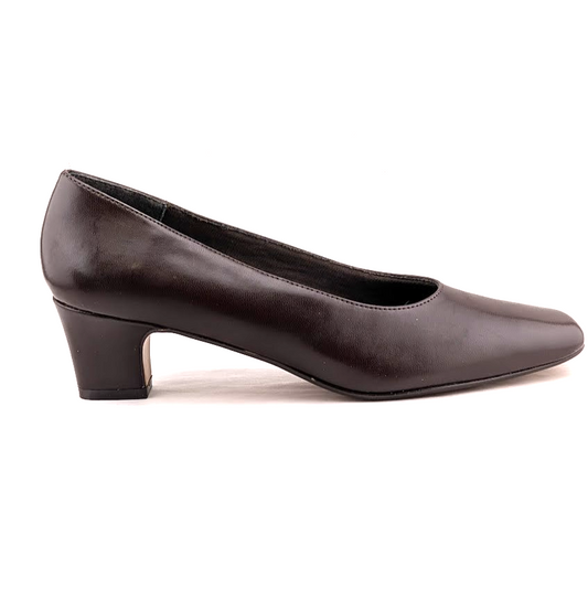 LIFE STRIDE Unworn 7AA (Narrow) ~ Jade Dress Pumps in Brown ~ New Spenco Insole LifeStride