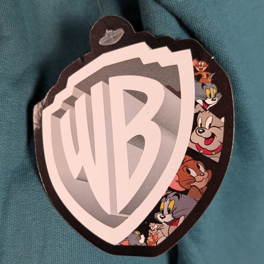 Tom and Jerry by Warner Bros WB Teal Hoodie Sweatshirt | Small Warner Bros.