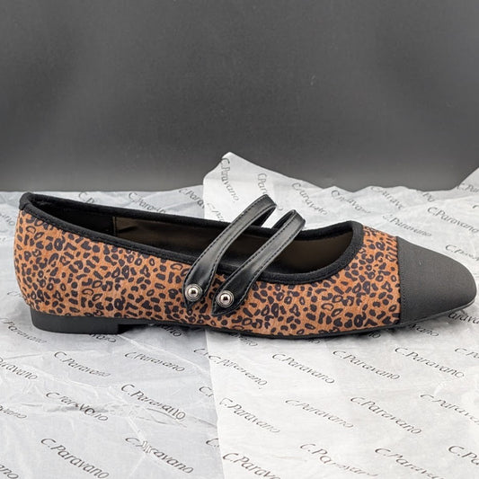 C.Paravano Women's Sz 9.5 (40) Mary Jane Ballet Flat Shoes Square Toe Soft C. Paravano
