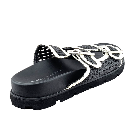 ⋆˚✿˖° Marc Fisher Mylan Sandals - Women Size 8.5 Black & White NEW in Box 🎁 Marc Fisher
