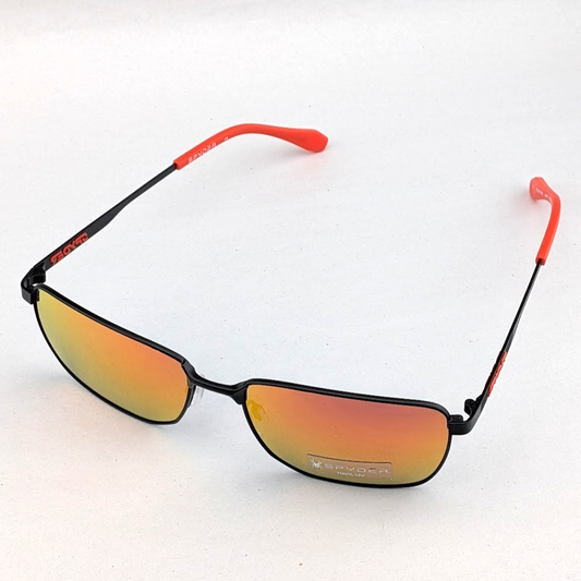 Spyder Men's Sunglasses Graphite Metal Grey Lens Full Rim Oval Frame SP6027 001 Spyder