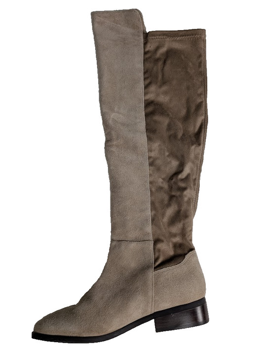 NEW Lucky Brand Size 8M Wide Calf~Calypso Over The Knee Boots Dune Oil Suede Lucky Brand