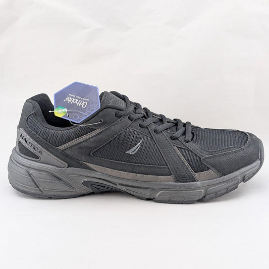 Nautica Decatur KM1621 Mens Size 12 Black Lifestyle Sneakers Shoes Ortholite Soc Nautica