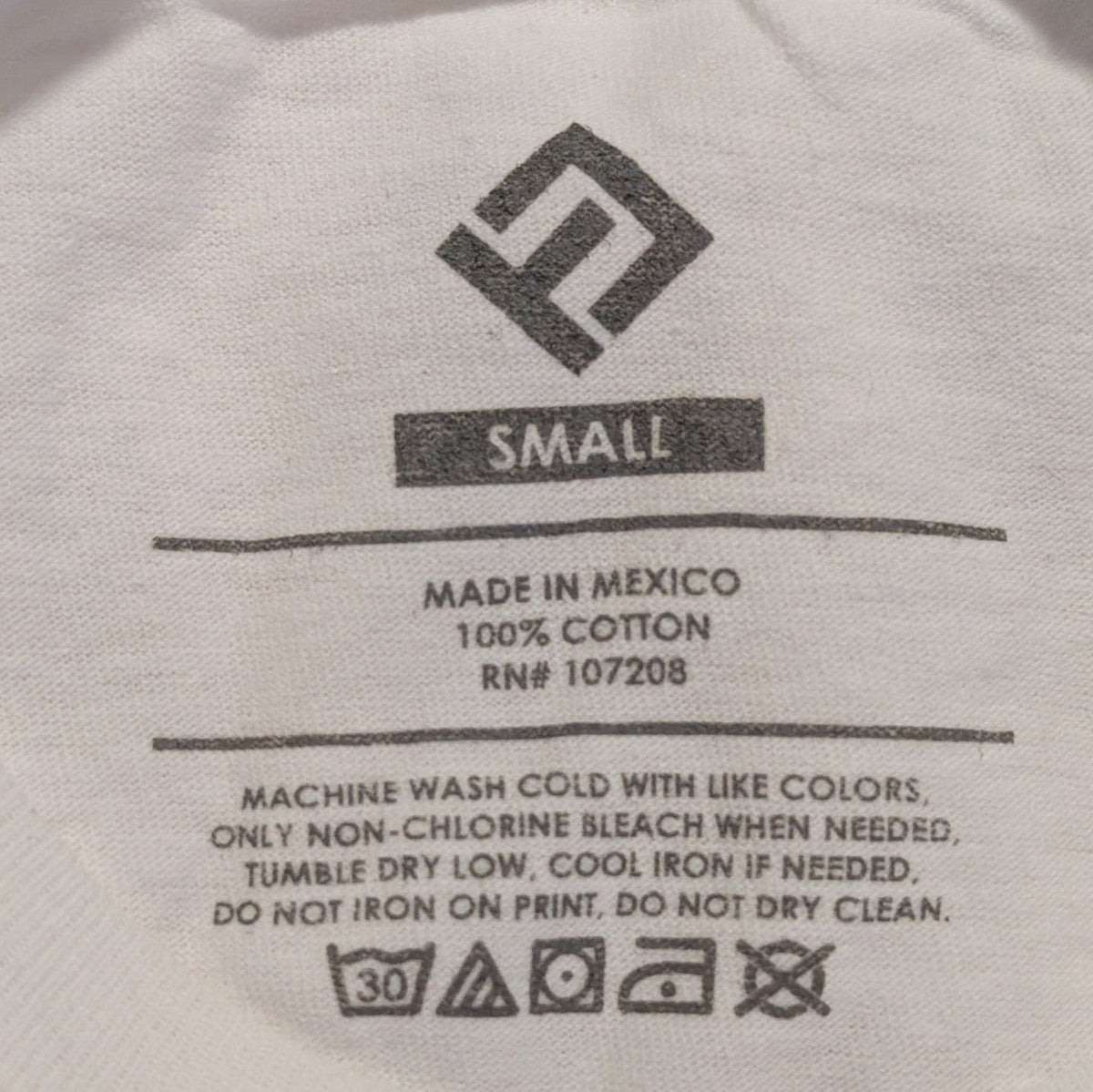 NASA SpaceX White SS T-Shirt Men's Size Small 100% Cotton Unbranded