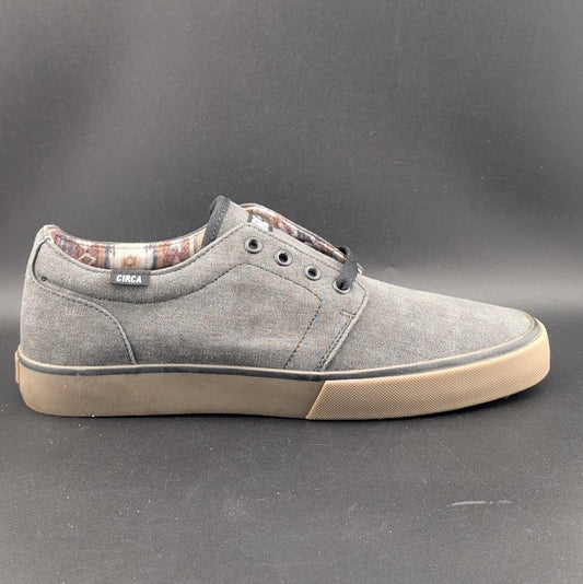C1RCA Drifter Skate Shoes Charcoal Black Canvas Gum Sole Mens 8 / Wos 9.5 New C1RCA