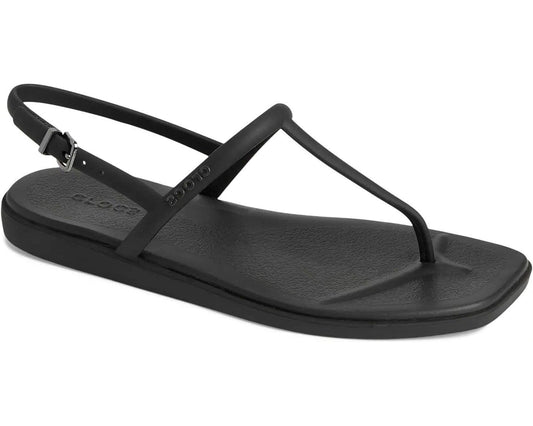 Crocs Miami Sandals Women's US 9 Black Adjustable Strap Thong Flip Flop 209793 Crocs