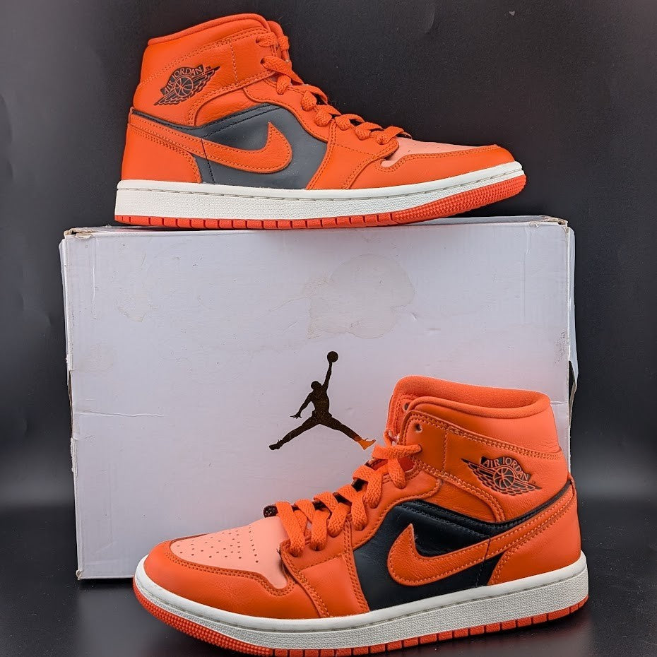 Nike Air Jordan 1 Mid SE Rush Orange Crimson Bliss DM3381-600 Women's 7 Jordan