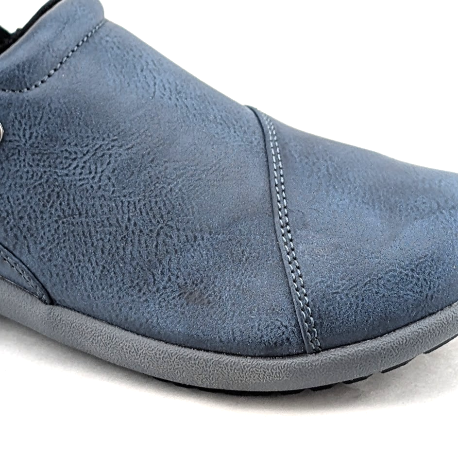 Spenco Brooklyn Womens US 5.5 Navy Orthotic Convertible Slip-On Clogs Shoes Spenco