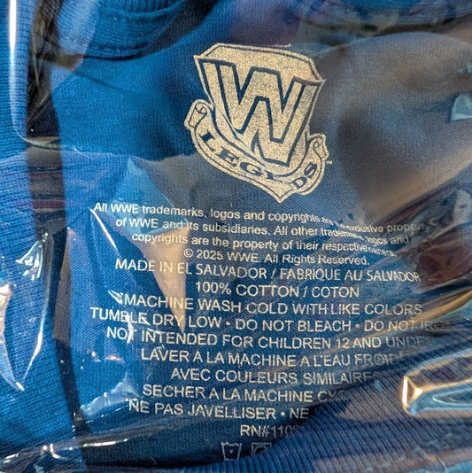 Stone Cold Steve Austin 3:16 Blue WWE T-Shirt Size Small WWE Legends