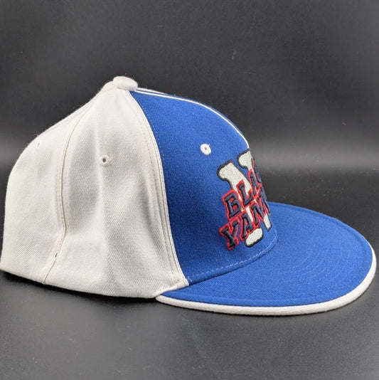 Black Yankees Negro Leagues Baseball Hat Blue/White J‑HEAD Size S/M J- Head