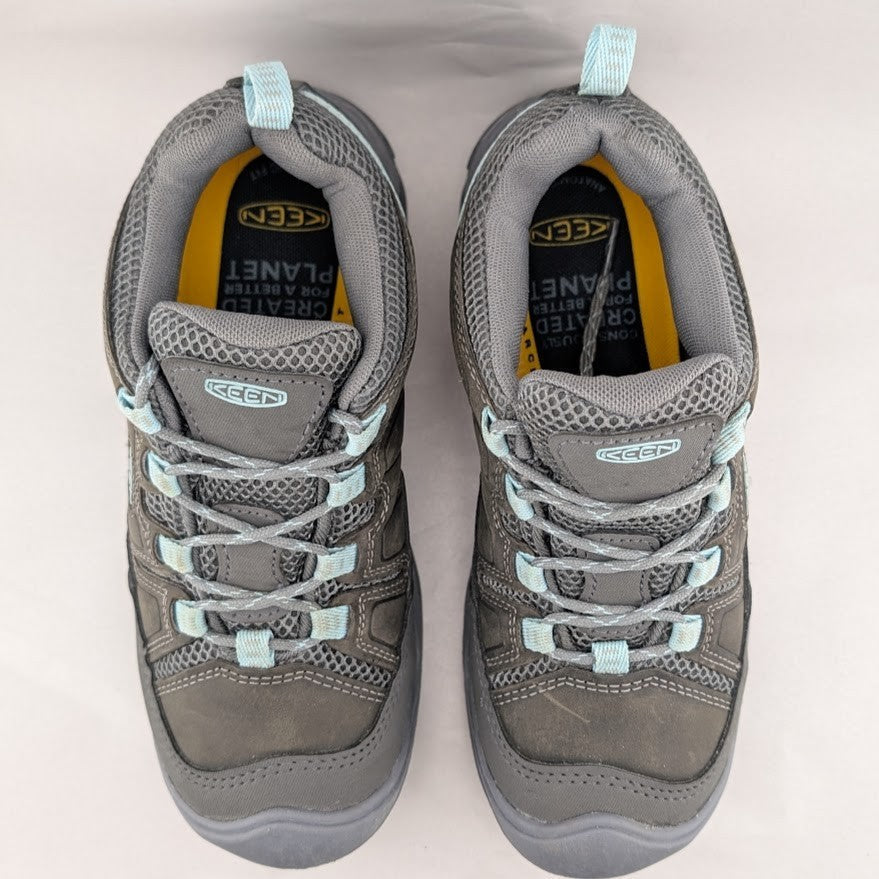 Keen Circadia Vent Low Hiking Shoes Grey Cloud Blue-Women Size 6.5-DISPLAY MODEL Keen