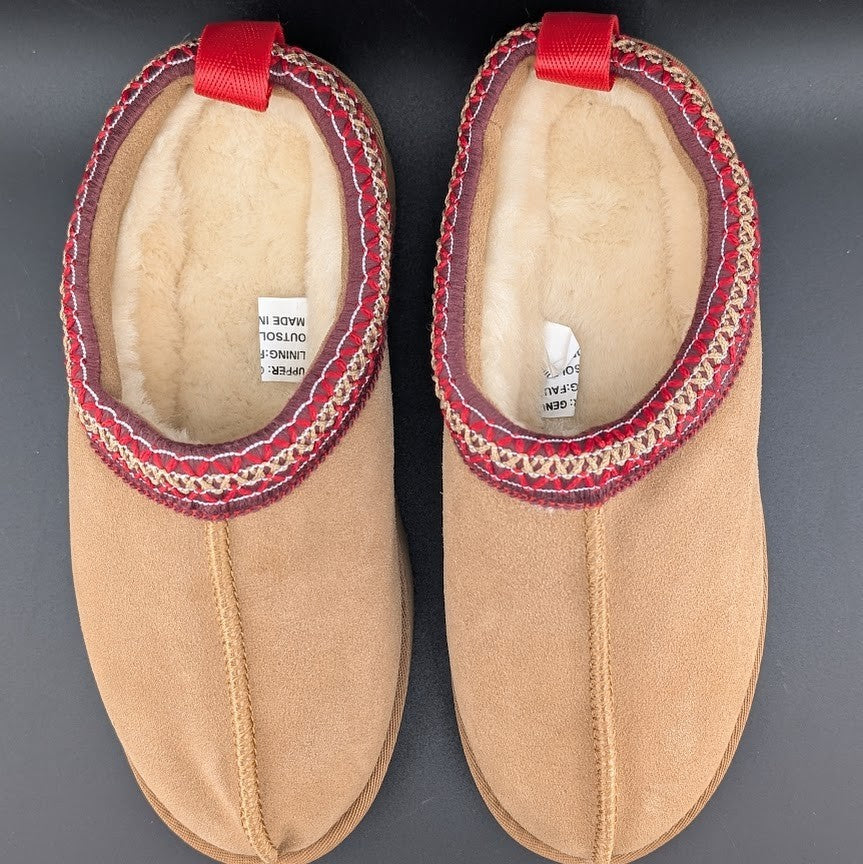 Women's Size 5 Slippers-Fawn Platform Mini Boots Short Shoe Fur Fleece Lined NEW Unbranded