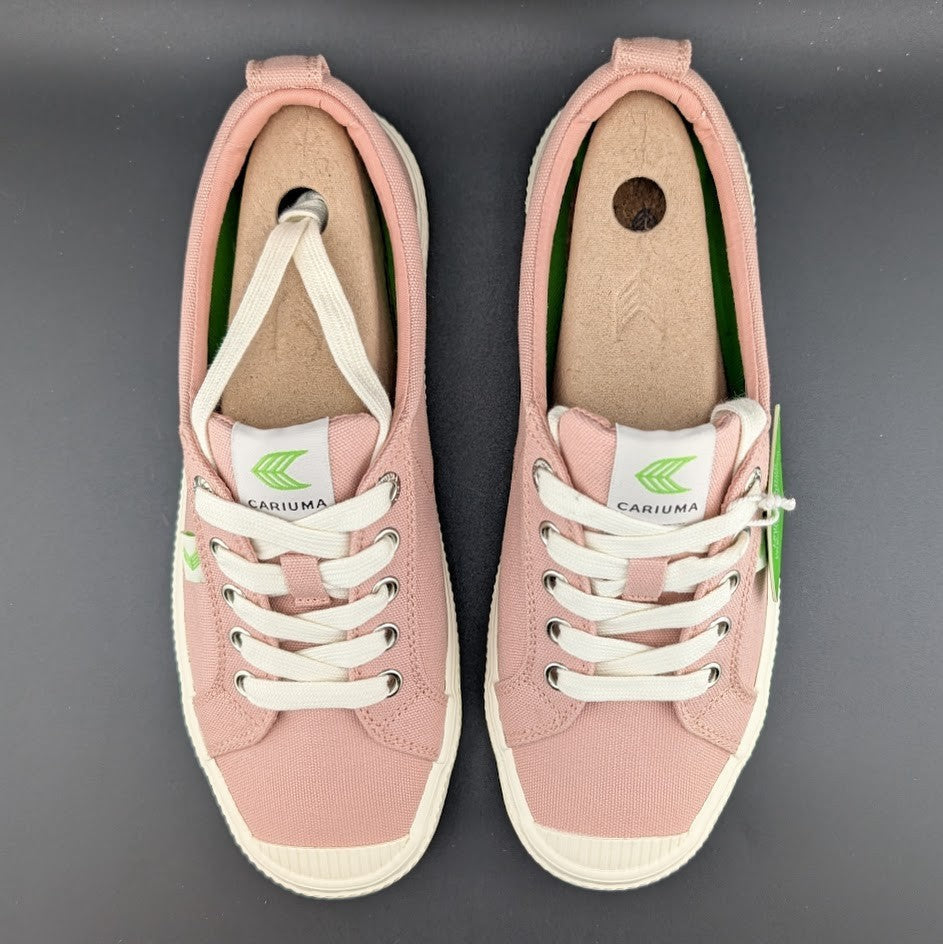 Cariuma OCA Low Sneakers Women's US 7.5 Rose Canvas Comfort Shoes SC3935 Cariuma