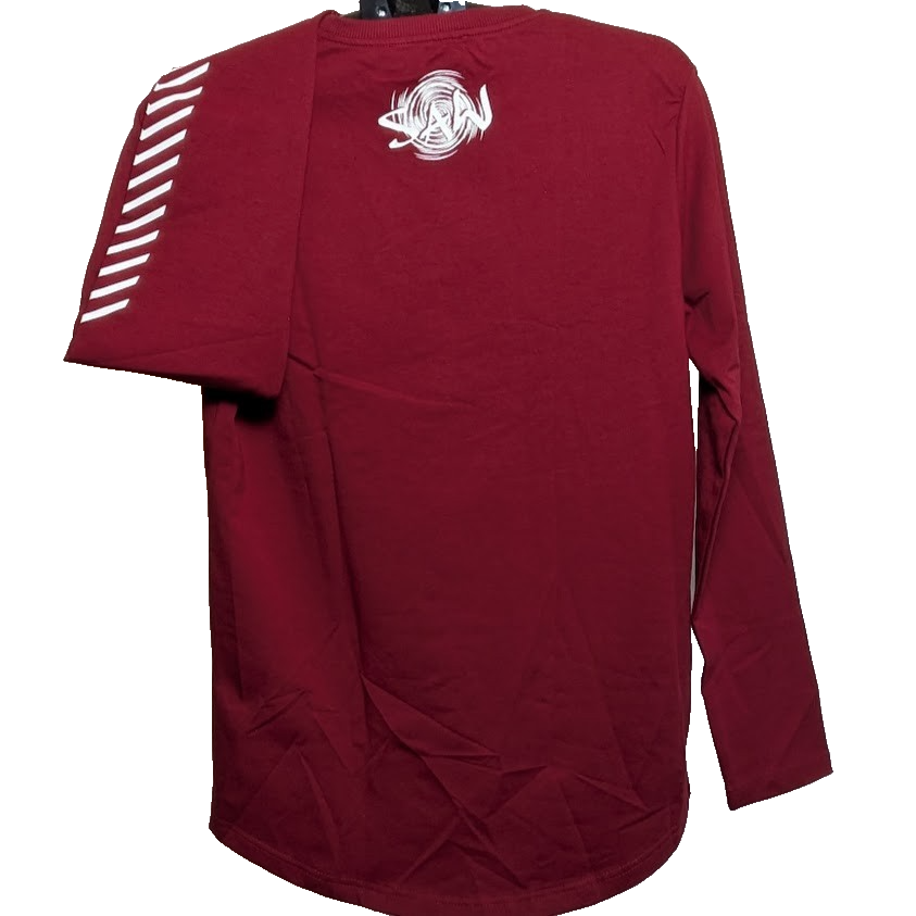 SAW Couture Streetware TShirt-Size Large-Burgandy Red Long Sleeve SAW