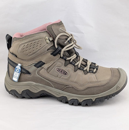 Keen Womens Size 12 Targhee IV Waterproof Hiking Boot Brindle Taupe/Rose 2 Keen
