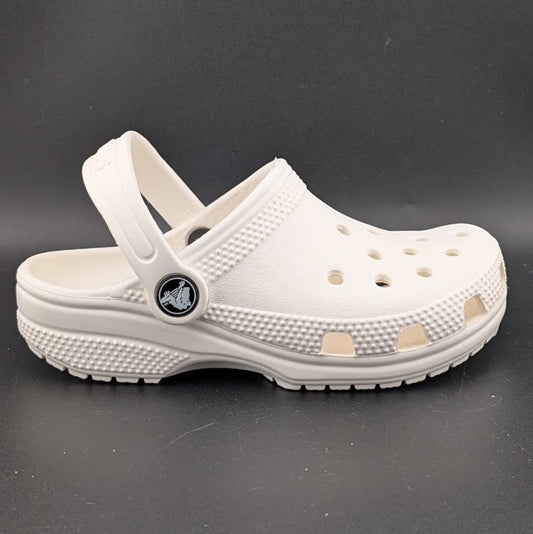 Big Kids Size C11 Crocs Classic Clog K - Bone White ~ Genuine New w/ Tags 206991 Crocs