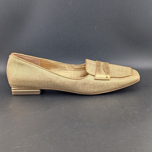 Franco Sarto Size 8 Tesica Metallic Penny Loafer w/ Square Toe Franco Sarto