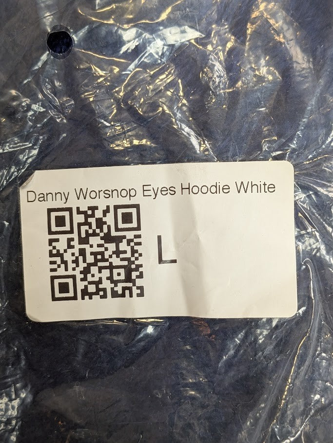 Danny Worsnop “Shades of Blue” Hoodie White NEW Unbranded