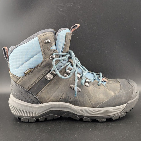 Keen Women's Size 8-Revel IV Mid Polar W Leather Hiking Boot-Grey/Slate 1023629 Keen