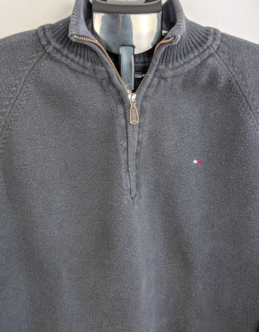 Tommy Hilfiger Size XL Sport Pullover Sweater Quarter Zip Color Block Tommy Hilfiger