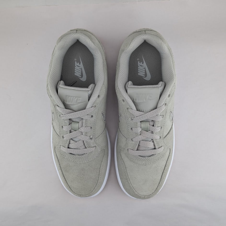 Women's Nike Size 7 'Concrete' Gray Suede Sneakers Ebernon Low Premium Shoes Nike