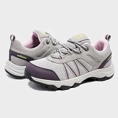 Womens Lightweight Walking Shoes Non-Slip Sneakers Waterproof Hiking Shoes Cottimo