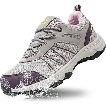 Womens Lightweight Walking Shoes Non-Slip Sneakers Waterproof Hiking Shoes Cottimo