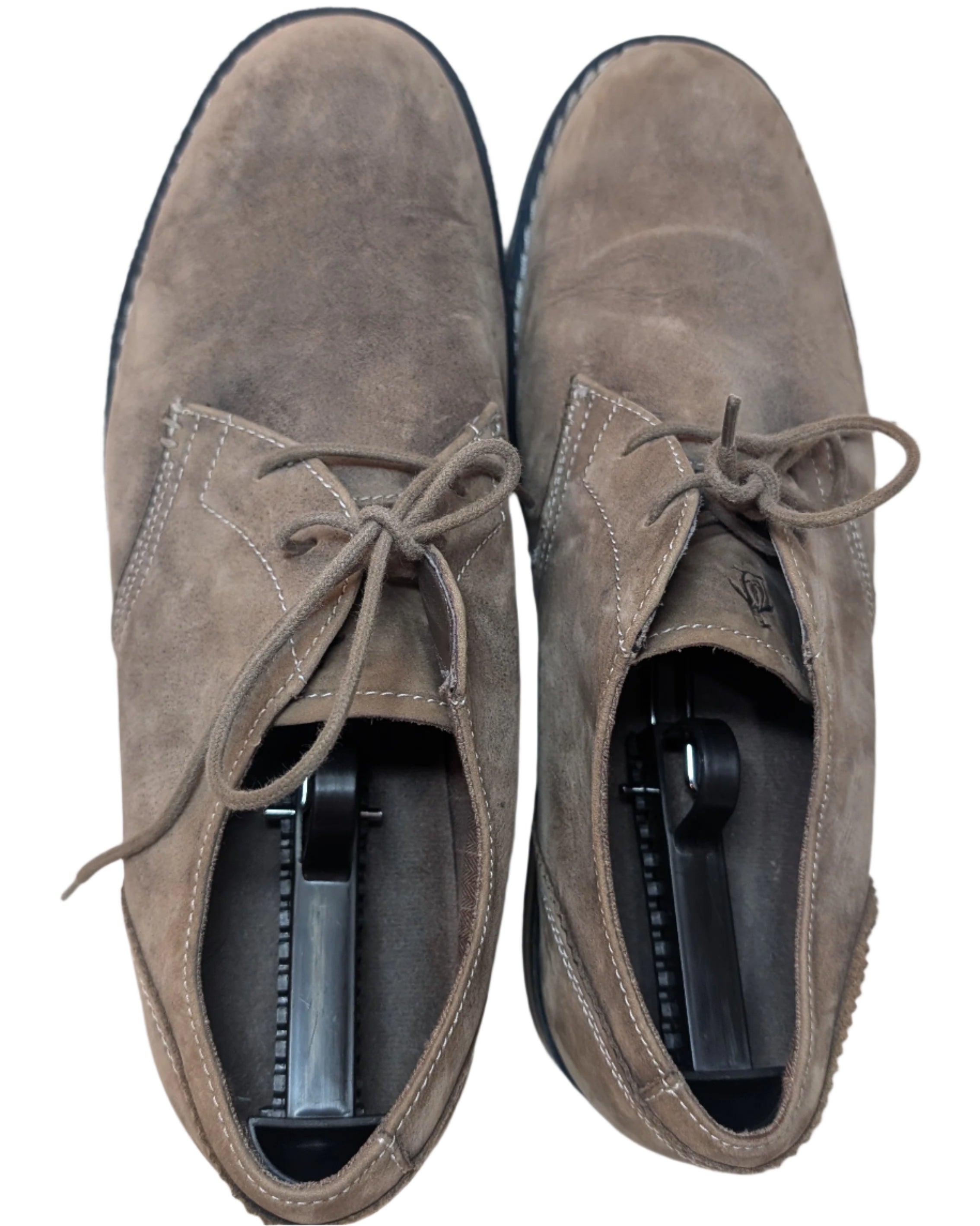Pre-Owned Orig Penguin by Munsingwear Dress Shoes-Mens 12 Waylon Ox Beige Suede Lace Up