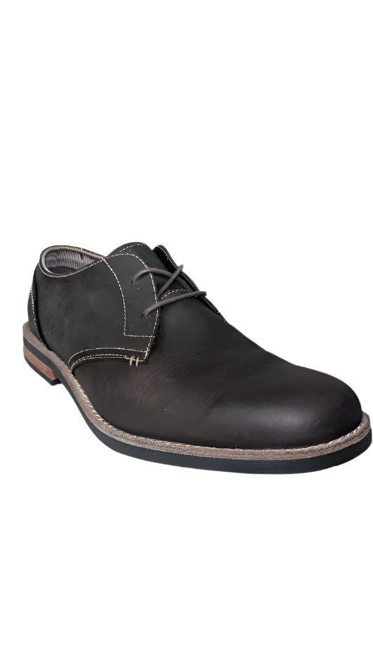 Pre-Owned Penguin Leather Waylon Oxford Dress or Casual Shoes in Oiled Brown