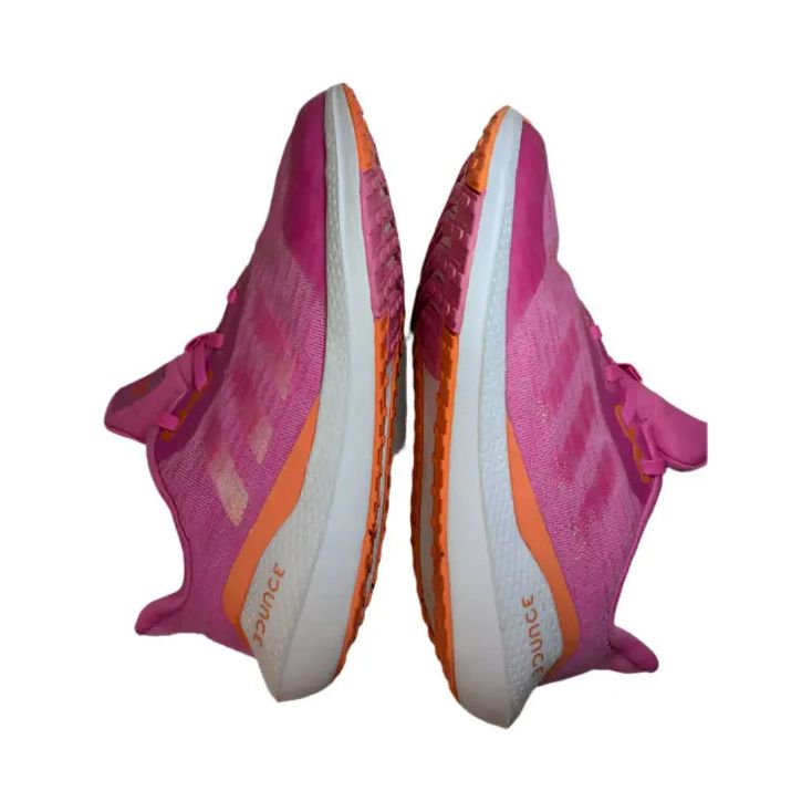 Pre-Owned adidas Size 4.5 Duramo EQ21 Run Shock Pink Kids Sneakers adidas
