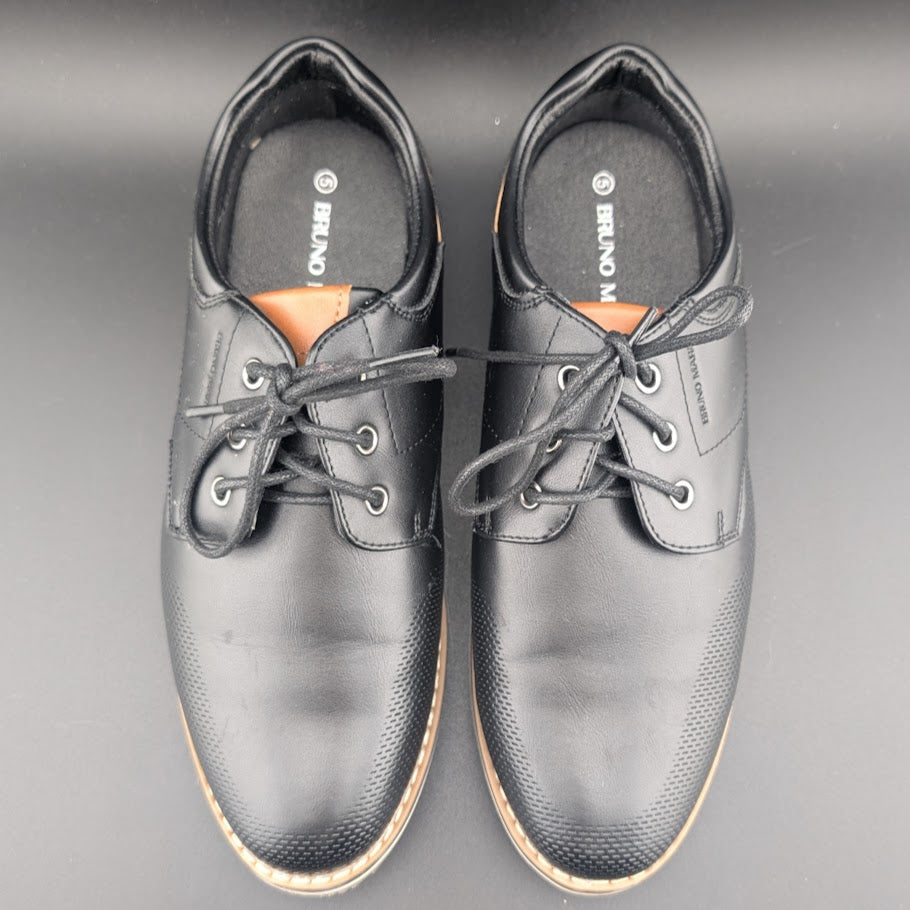 Bruno Marc Dress Shoes Cap Toe Oxford Lace Up Formal Tan Size 4Y / 6Y Bruno Marc