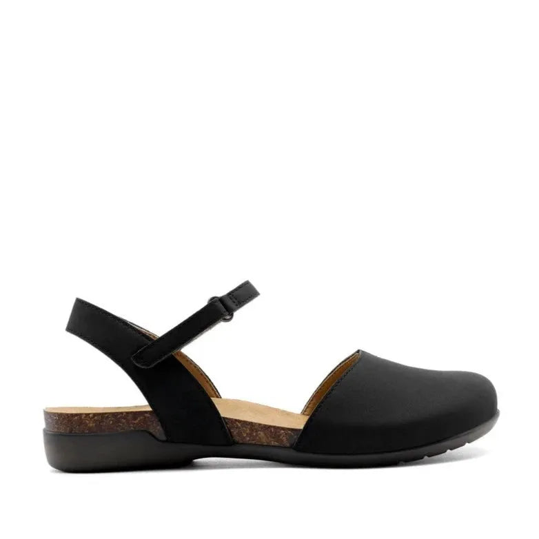 Women Close Toe Sandals Arch Support Comfortable Cork Footbed Flat Sandals SoleComfort.shoes