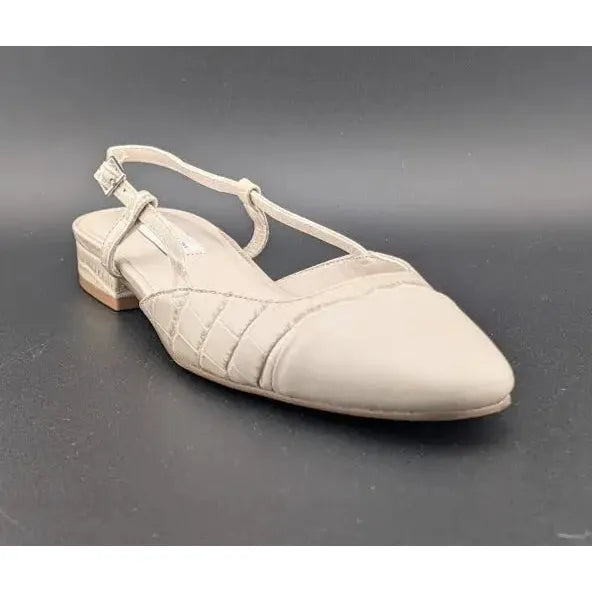 Pre-owned Steve Madden Size 7.5 Womens Belinda Toe Cap Flat Dressy Slingbacks Shoes - SoleComfort.shoes