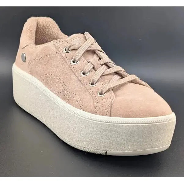 Skechers Womens Size 7.5 Martha Stewart Plateau Chic Lady Rose Suede Leather - SoleComfort.shoes