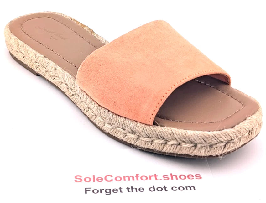 Universal Thread Size 8 Mango Slip On Espadrille Flat Sandal Slide Band Style