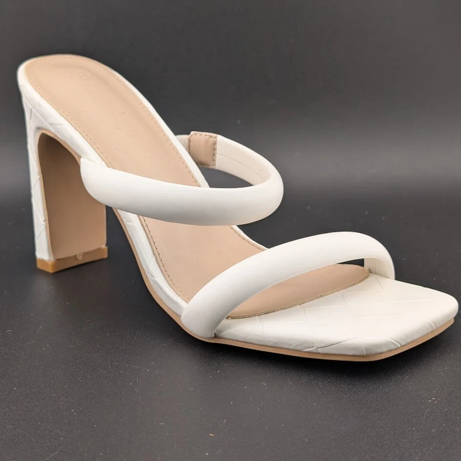 Women's Size 5.5 Two Strap Open Toe Low Block Chunky Heels Sandals Dress Pumps SoleComfort.shoes