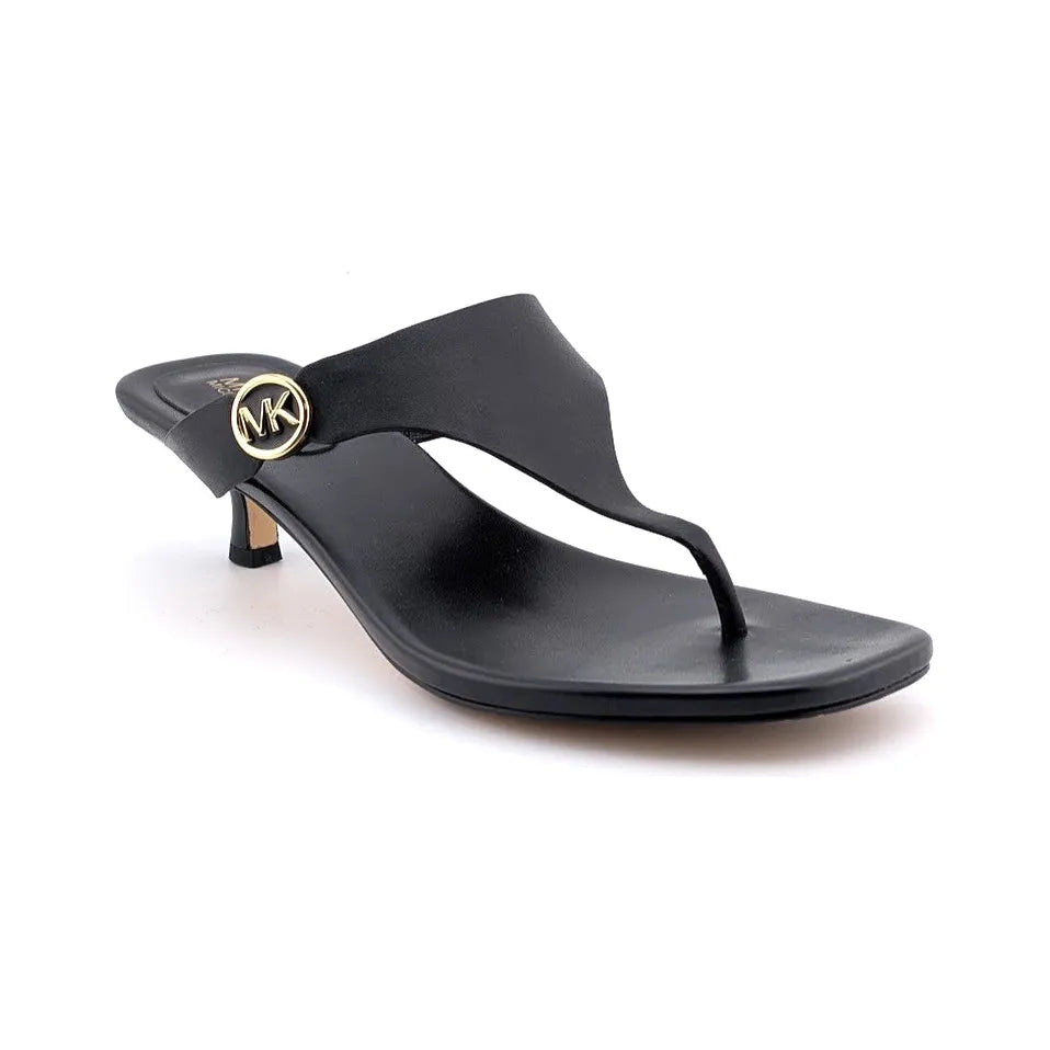 Michael Kors Women's Size 6M Lucinda Kitten Heel Slide Sandal, Black SoleComfort.shoes
