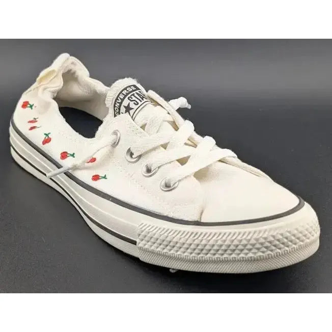 Converse Chuck Taylor All Star Shoreline Sneakers Women's Size 8 White Cherries - SoleComfort.shoes